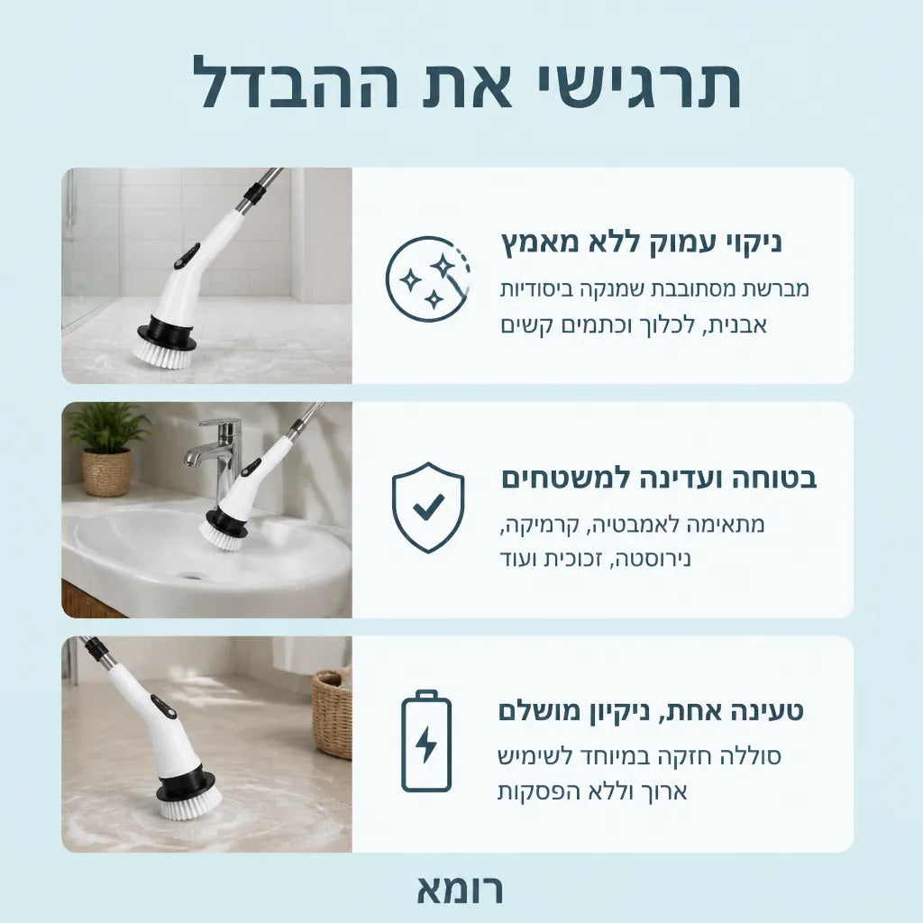 מברשת ניקוי חשמלית | B90 Pro