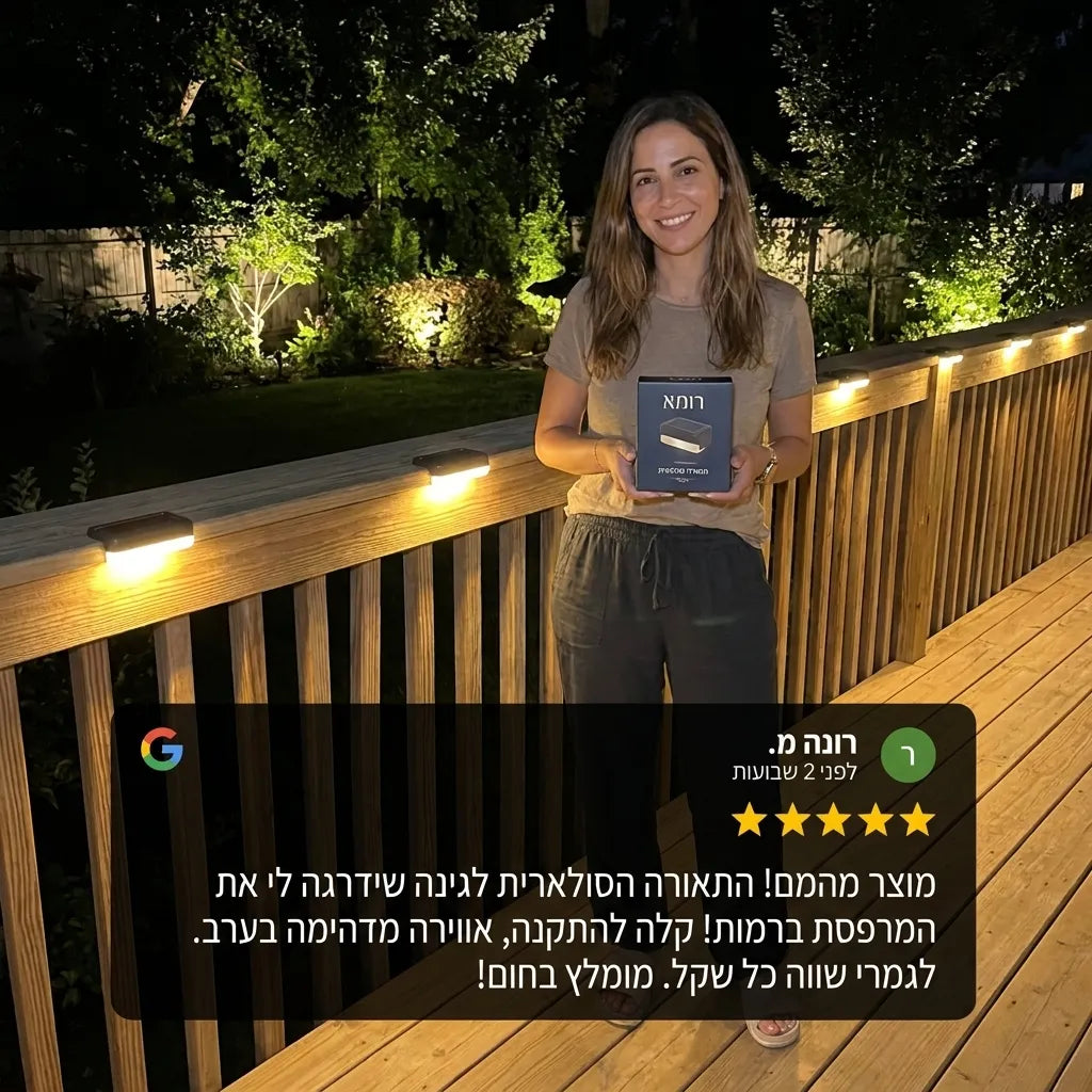 מנורות סולאריות לגינה