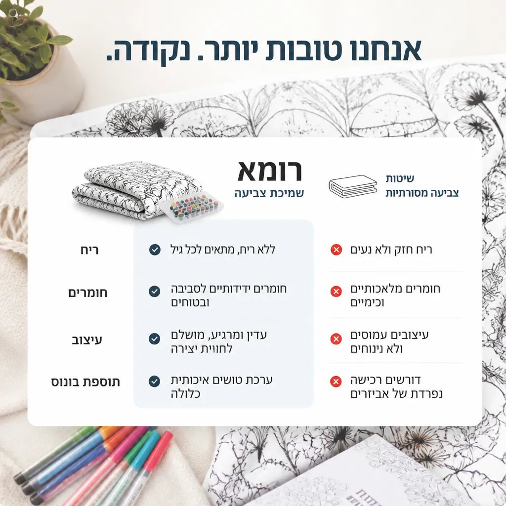 שמיכת צביעה רומא